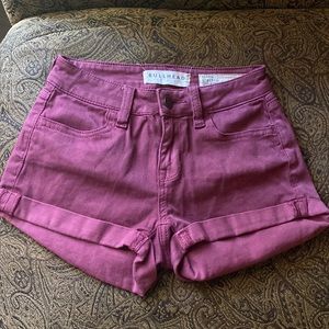 Bullhead purple red shorts